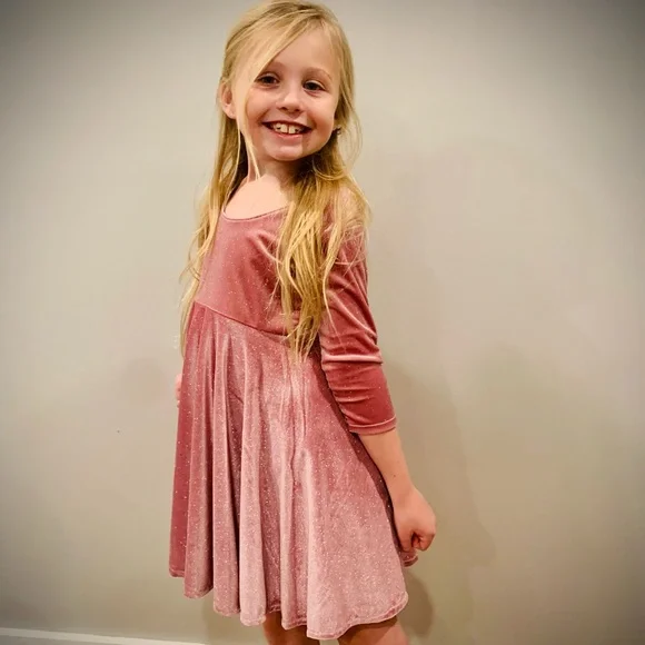 Dresses | Girls Dusty Rose Swing Dress | Poshmark